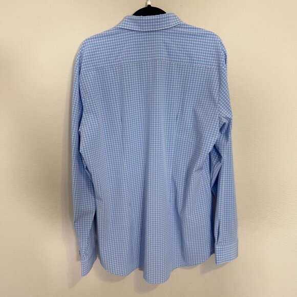 1034 Mizzen + Main Extra Large Trim Fir Button Up Color Blue White - Picture 5 of 5